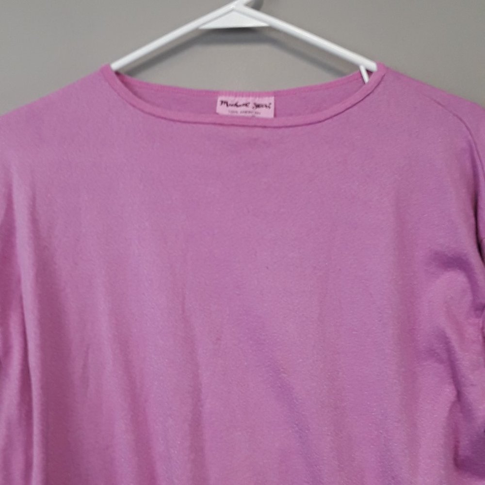 Anthropologie Michael Stars Pink Knit Top - Picture 2 of 7